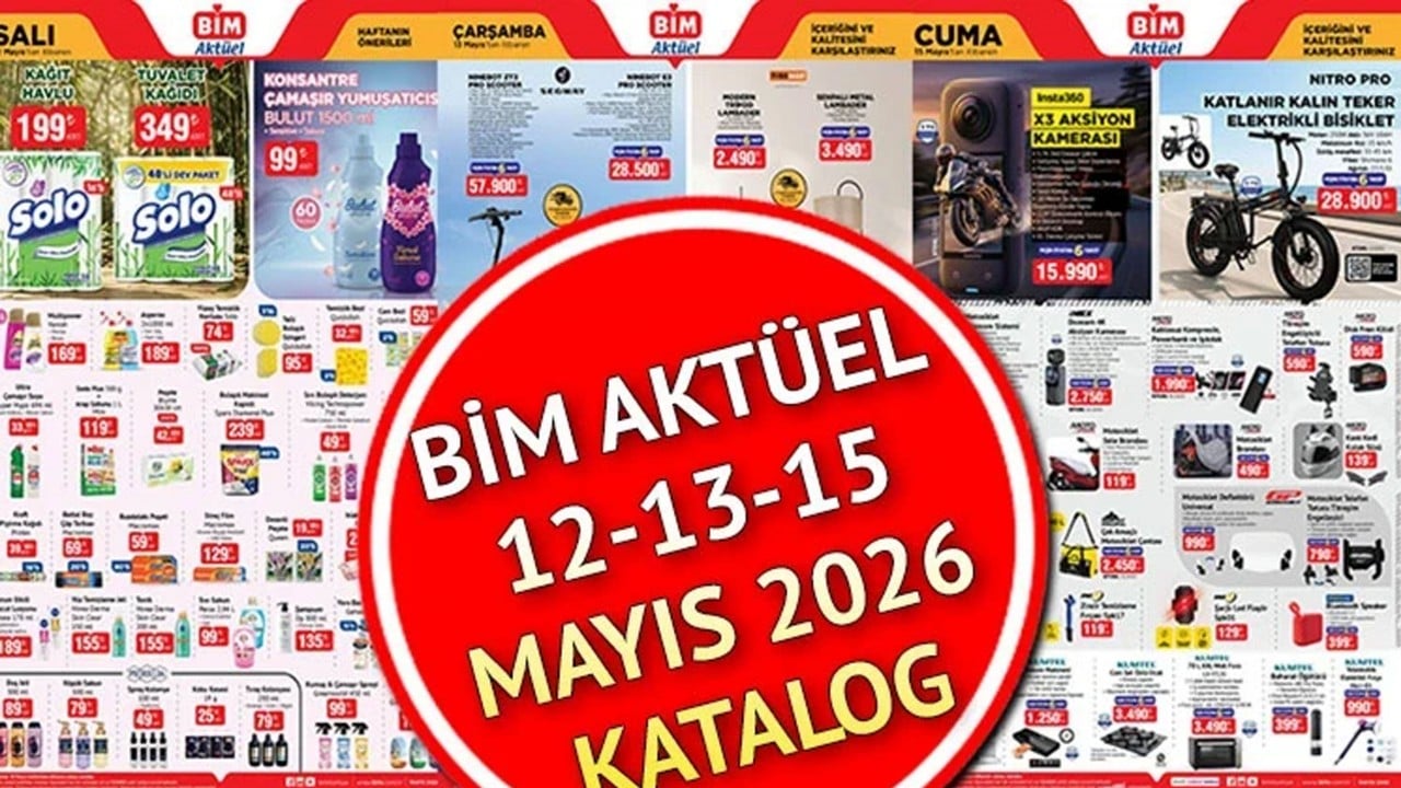 Foto - Bu hafta indirime doyuracak! BİM'de 12-13-15 Mayıs indirim kataloğu dolu dolu geldi