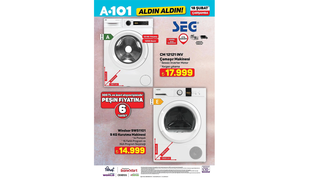 Foto - Bu hafta neler var neler! A101’de 18 Şubat Çarşamba günü indirim rüzgarı