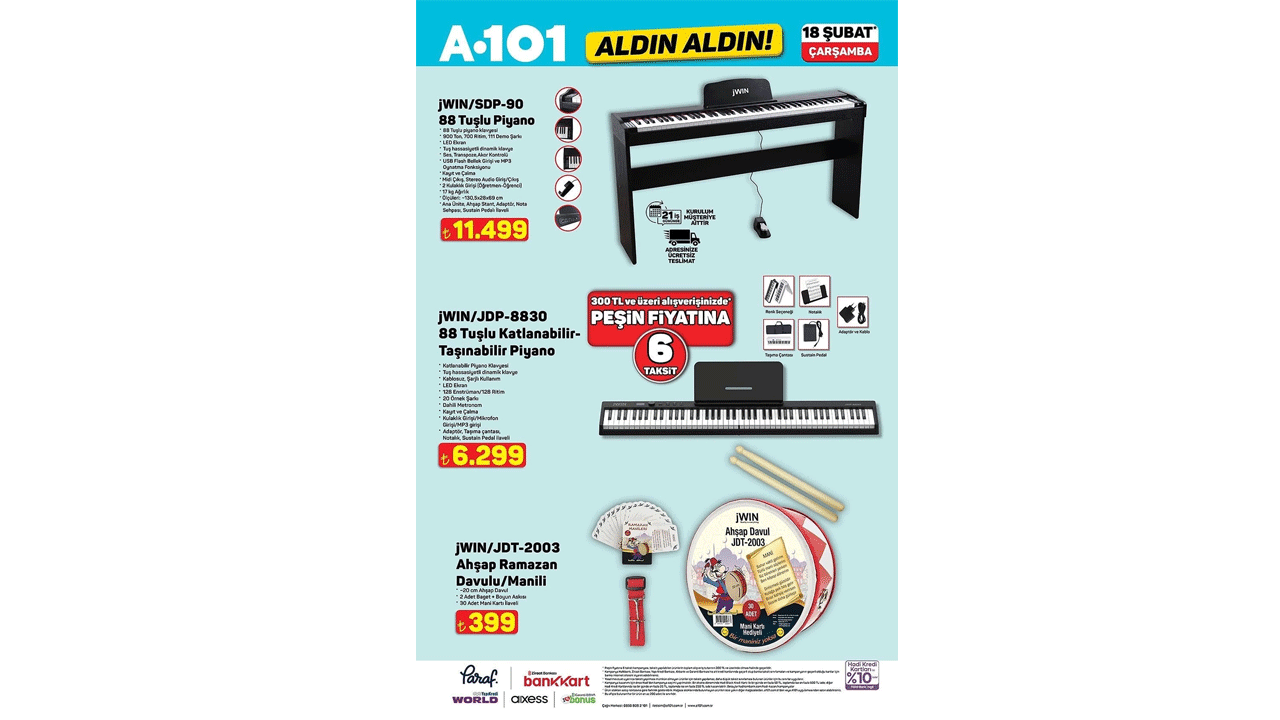 Foto - Bu hafta neler var neler! A101’de 18 Şubat Çarşamba günü indirim rüzgarı