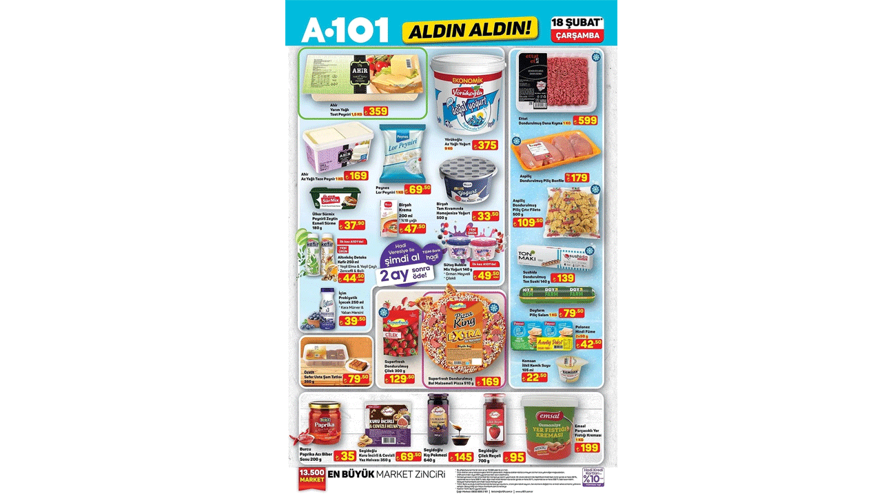 Foto - Bu hafta neler var neler! A101’de 18 Şubat Çarşamba günü indirim rüzgarı