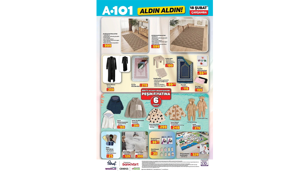 Foto - Bu hafta neler var neler! A101’de 18 Şubat Çarşamba günü indirim rüzgarı