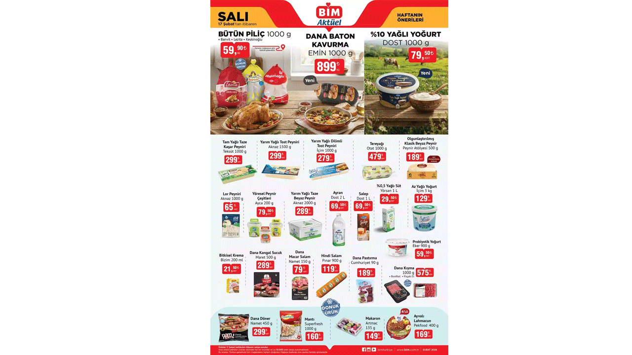 Foto - Bu hafta neler var neler! BİM'de 17-20 Şubat indirimleri açıklandı