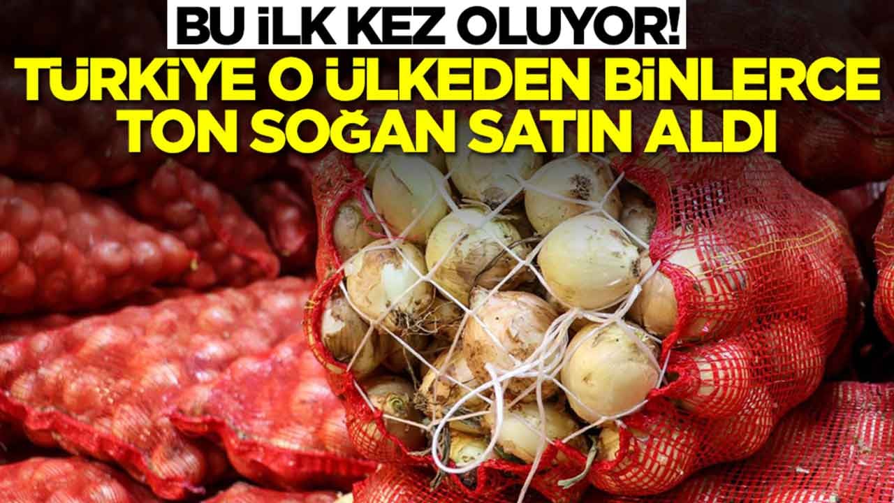 Bu ilk kez oluyor: Türkiye o ülkeden tonlarca soğan aldı