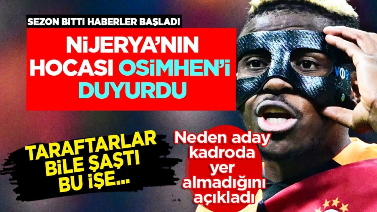Bu sefer yolcu gibi: Nijerya'nın hocası, Victor Osimhen için transfer ateşini yaktı! 'Kulüp değiştirmek üzere'