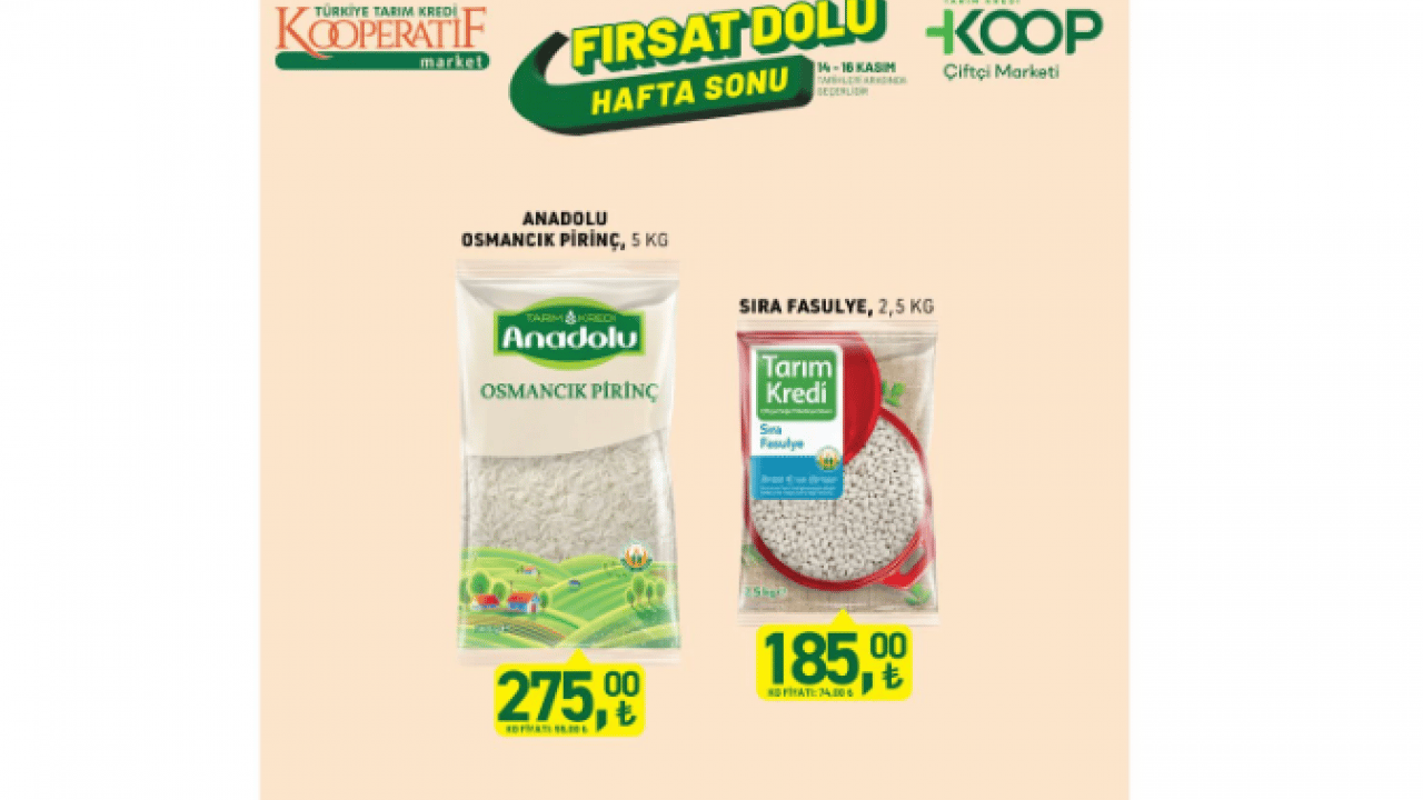 Foto - Bugün başladı sadece 3 gün sürecek! Tarım Kredi'de 14-16 Kasım fırsatları açıklandı