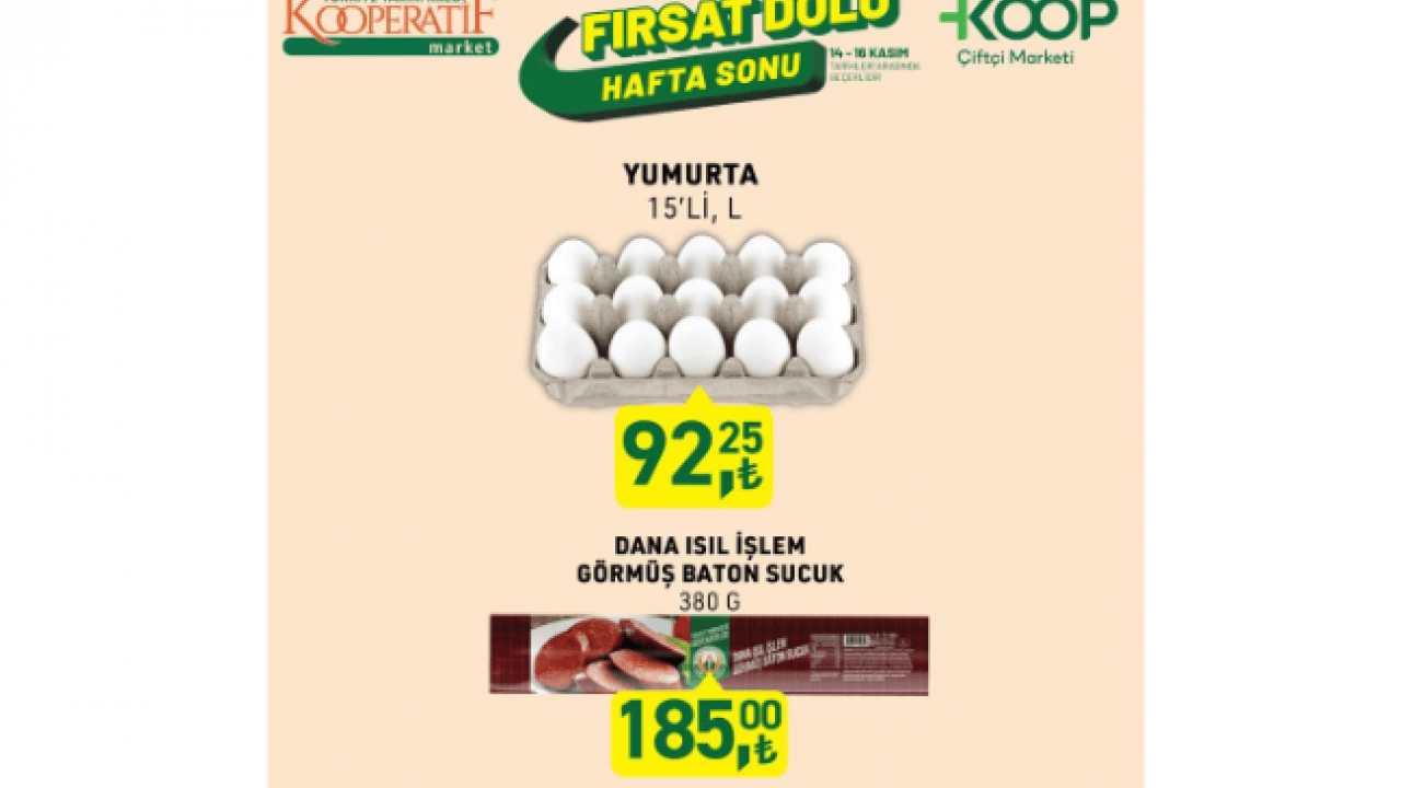 Foto - Bugün başladı sadece 3 gün sürecek! Tarım Kredi'de 14-16 Kasım fırsatları açıklandı