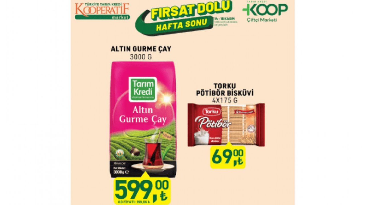 Foto - Bugün başladı sadece 3 gün sürecek! Tarım Kredi'de 14-16 Kasım fırsatları açıklandı