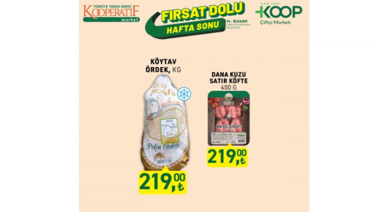 Foto - Bugün başladı sadece 3 gün sürecek! Tarım Kredi'de 14-16 Kasım fırsatları açıklandı