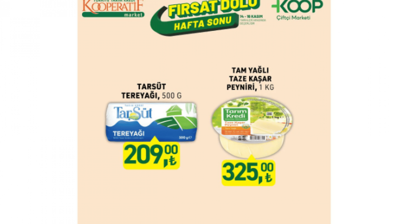 Foto - Bugün başladı sadece 3 gün sürecek! Tarım Kredi'de 14-16 Kasım fırsatları açıklandı