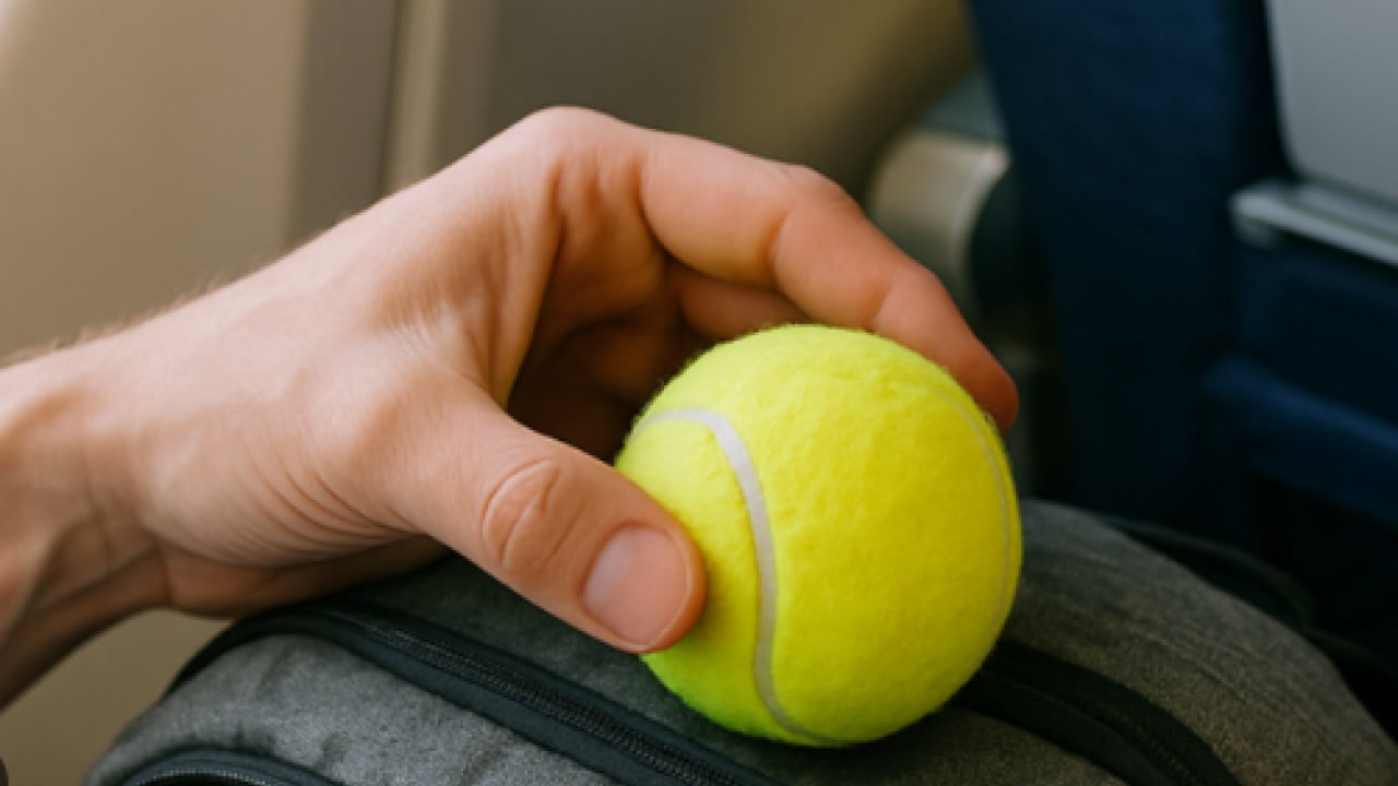 Foto - Bunu daha önce duymadınız! İşte Uçağa tenis topuyla binmenin faydası!