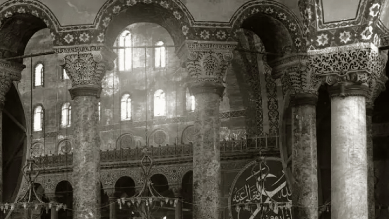 Foto - Bunu ilk defa göreceksiniz: İşte Ayasofya'nın tarihi fotoğrafları!