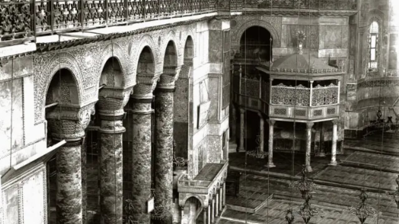 Foto - Bunu ilk defa göreceksiniz: İşte Ayasofya'nın tarihi fotoğrafları!
