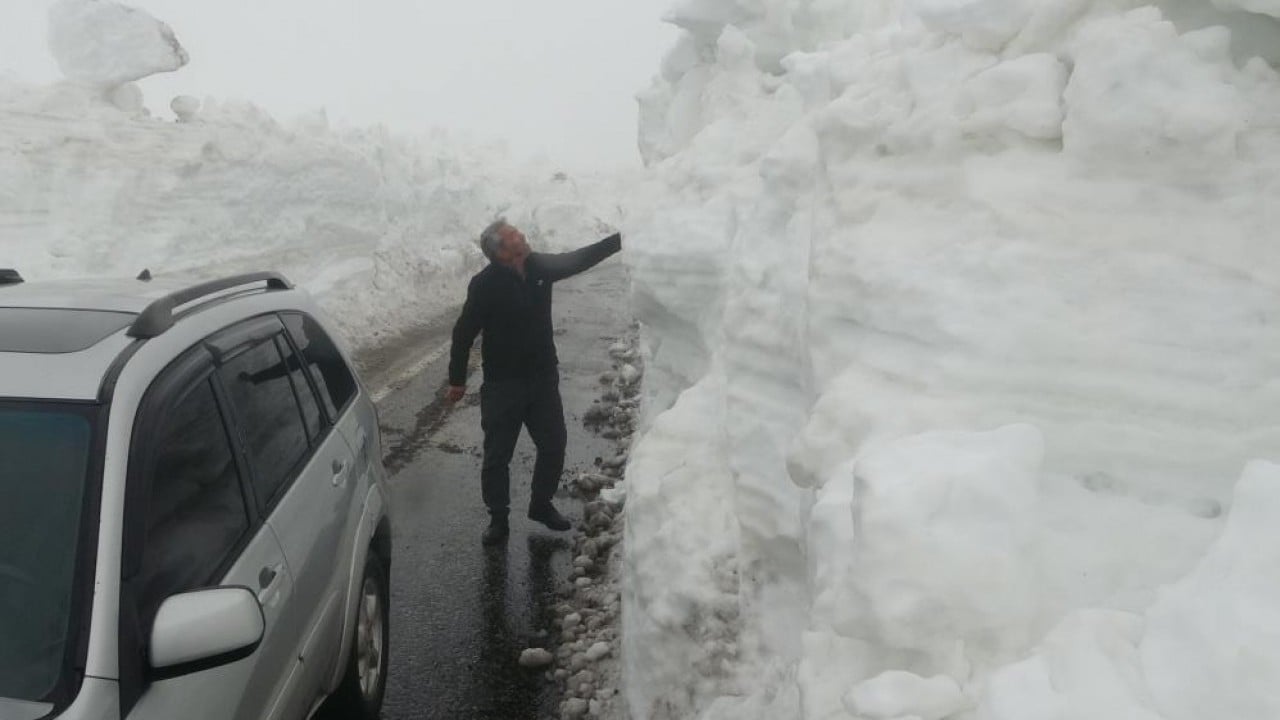 Foto - Burası Doğu Anadolu değil Akdeniz! Mersin'de kar 2 metreyi aştı