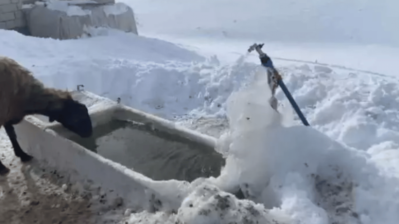 Burası Rusya değil Türkiye: Evler kar altında kaldı!