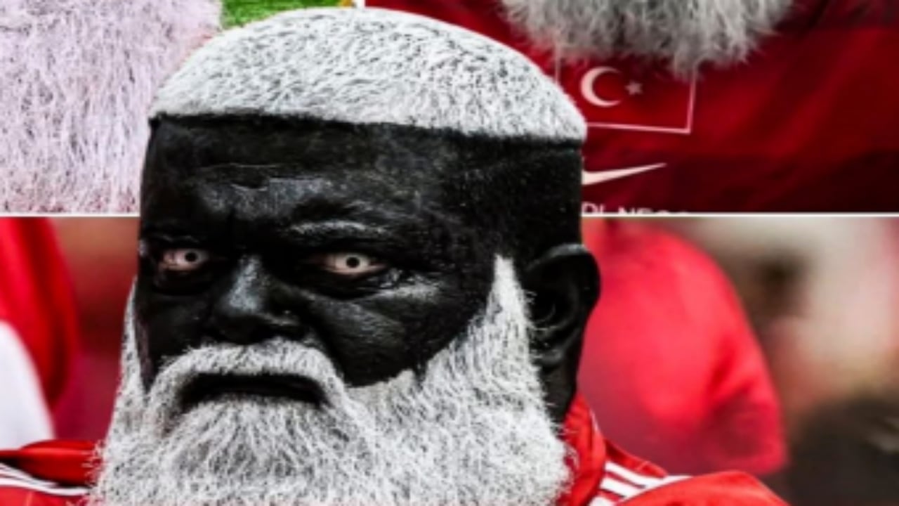 Foto - Bütün dünya bu Türk taraftarı konuşuyor! Yüzünü simsiyah boyamasının sebebi ortaya çıktı