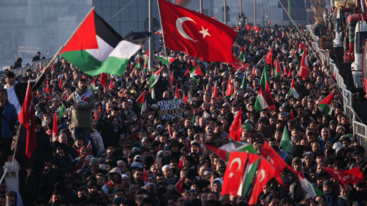 Foto - Büyük Gazze yürüyüşüne kaç kişi katıldı? Alan dolup taştı