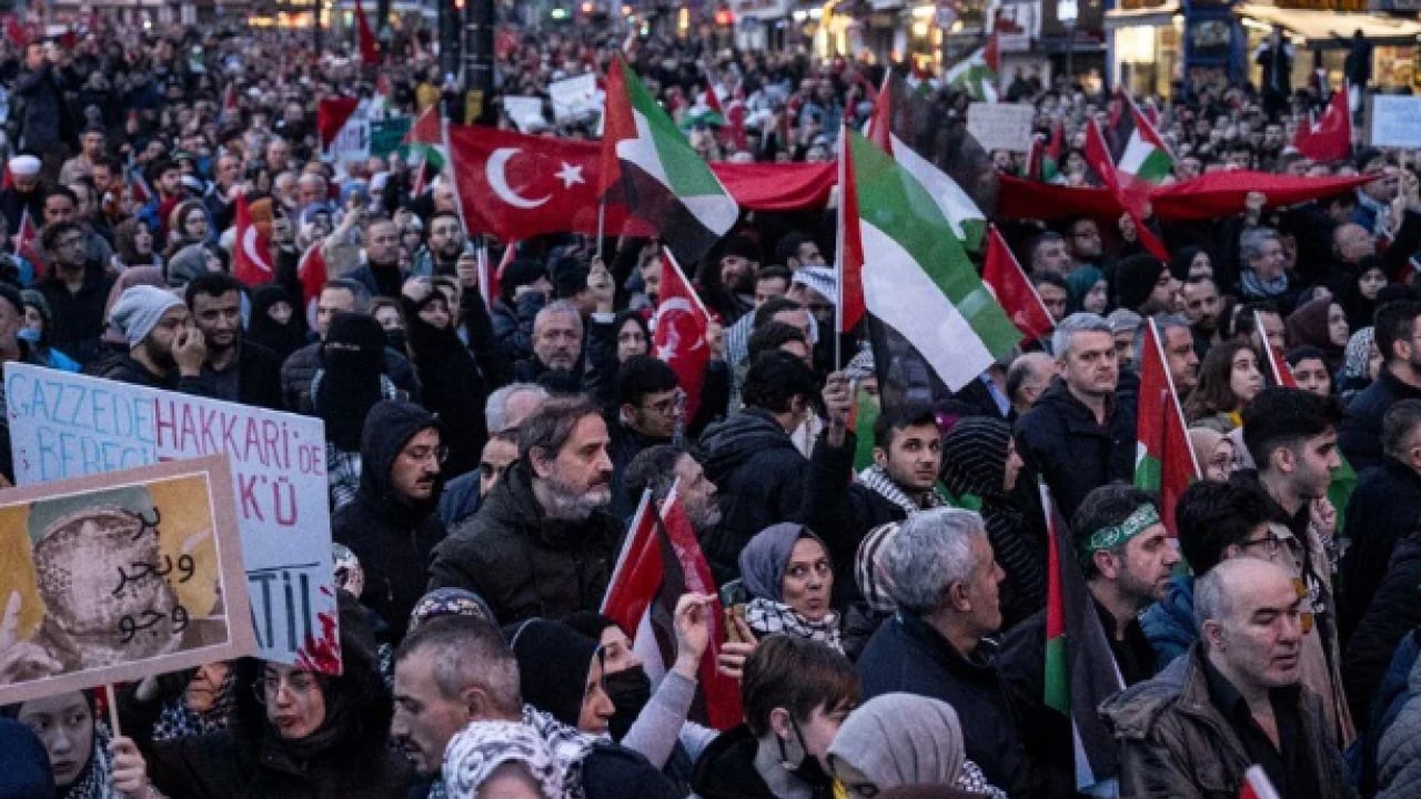 Foto - Büyük Gazze yürüyüşüne kaç kişi katıldı? Alan dolup taştı