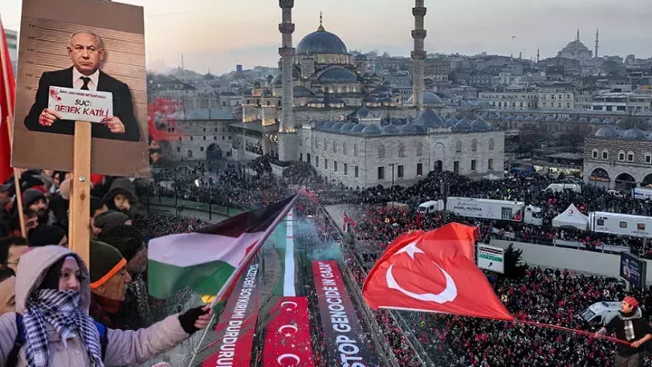 Foto - Büyük Gazze yürüyüşüne kaç kişi katıldı? Alan dolup taştı