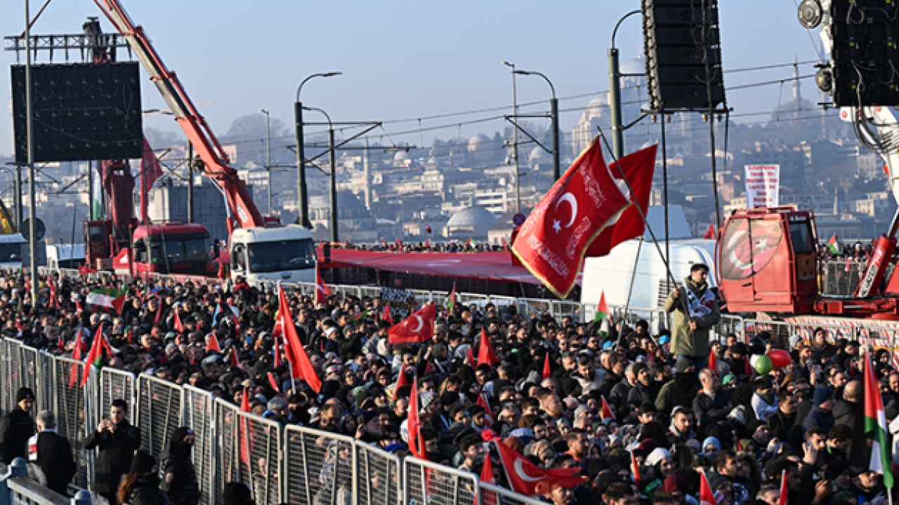 Foto - Büyük Gazze yürüyüşüne kaç kişi katıldı? Alan dolup taştı