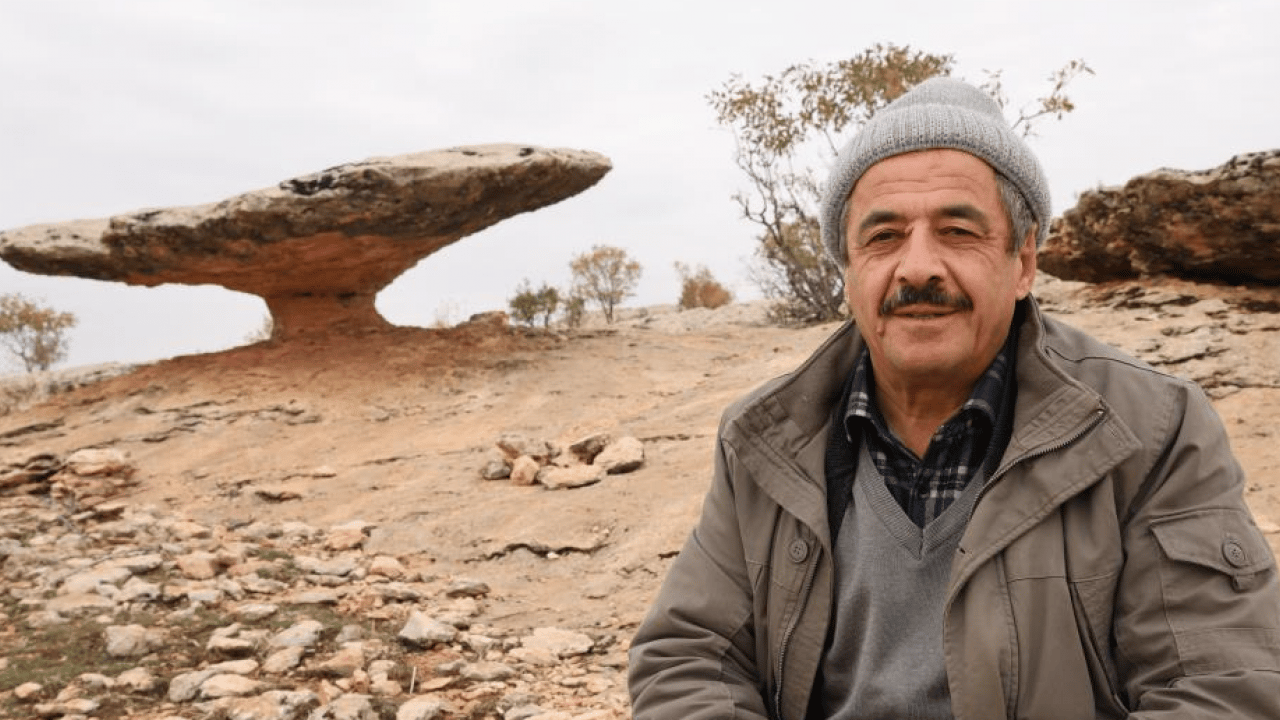 Foto - Buzul çağının sessiz tanığı: Kocaköy'ün 'Kalkan Kaya'sı yıllara meydan okuyor