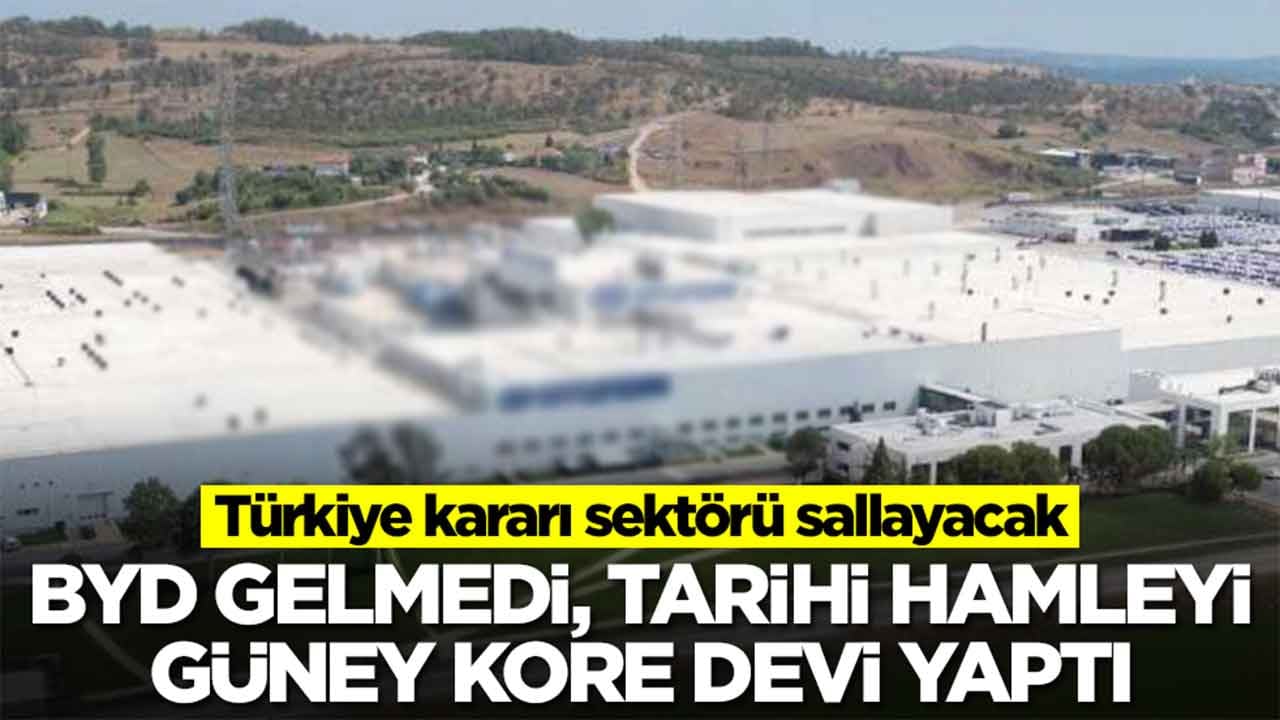 BYD gelmedi, tarihi hamleyi Güney Kore devi yaptı: Türkiye kararı sektörü sallayacak