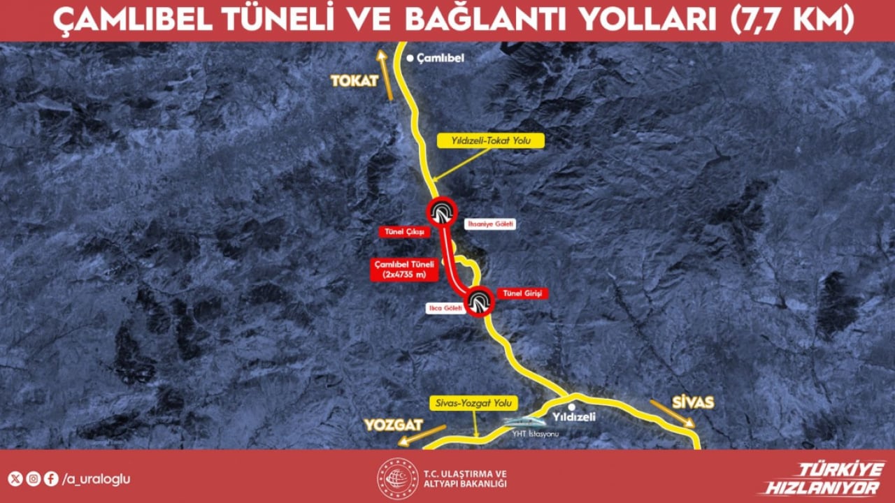 Foto - Çamlıbel Tüneli ile 13 keskin viraj tarih olacak! Seyahat süresi 5 dakikaya iniyor