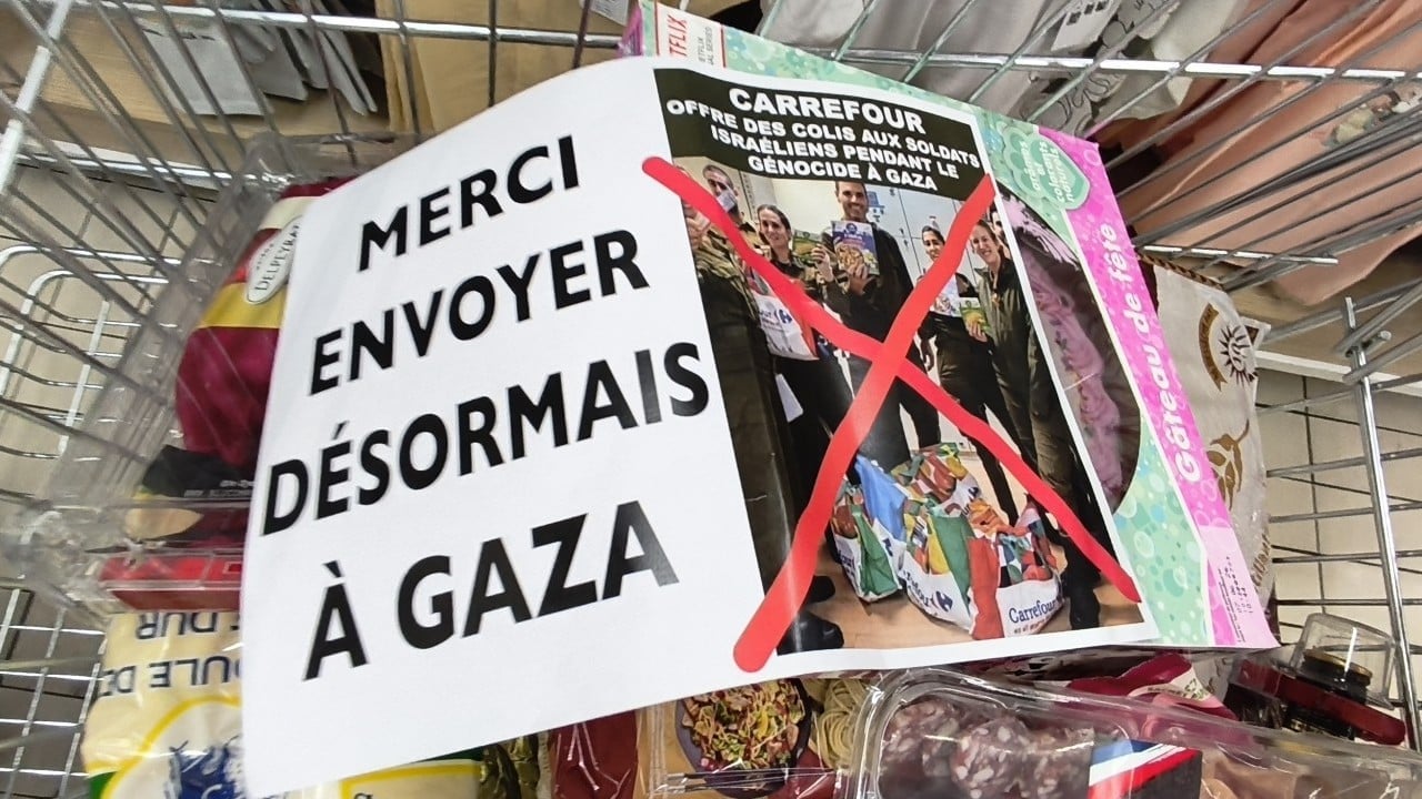 Foto - Carrefour’da Gazze protestosu