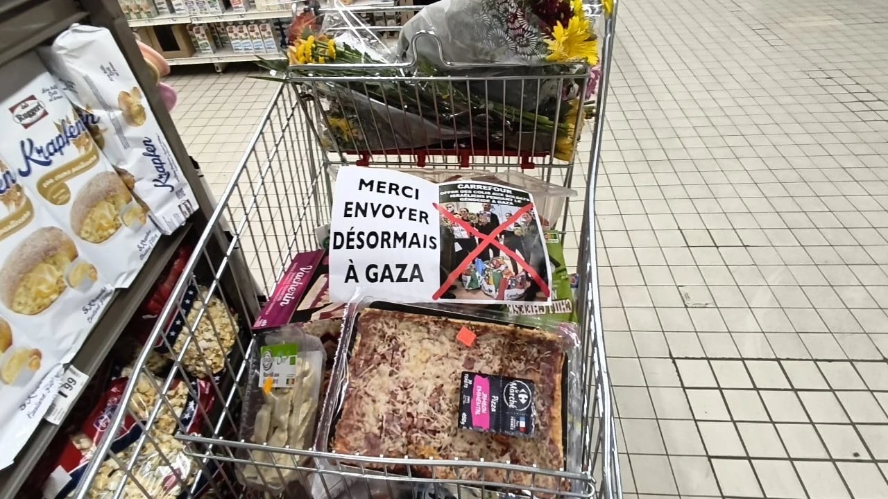Carrefour’da Gazze protestosu