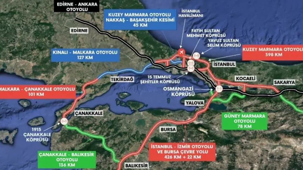 Foto - CHP’li vizyonsuzluğa inat dev otoyol geliyor! Sanayi devleri birbirine bağlanıyor: Güney Marmara Otoyolu start aldı