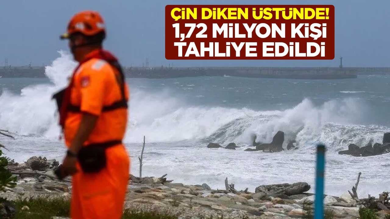 Çin'de Bavi Tayfunu paniği! 1,72 milyon kişi tahliye edildi