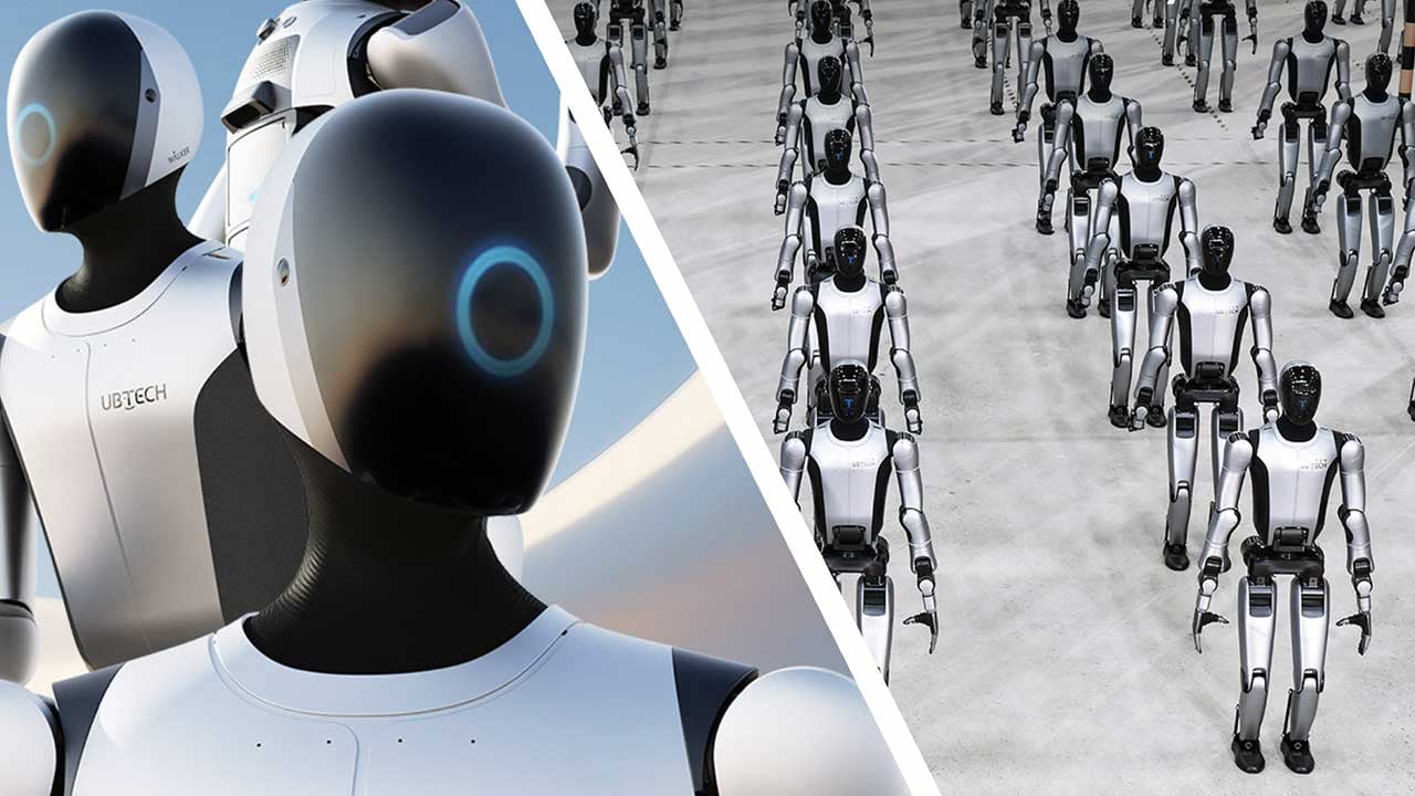 Foto - Çinli insansı robotlar uçak fabrikalarına giriyor