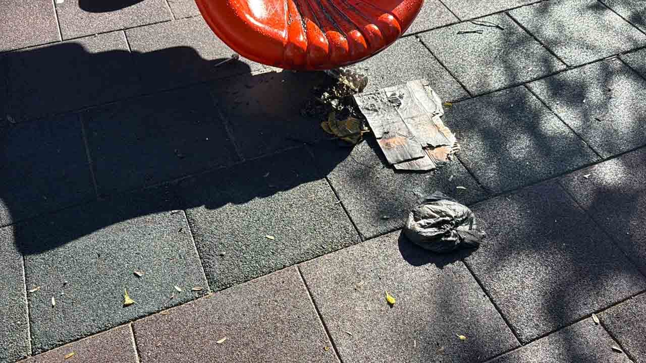 Foto - Çocuk parkında insanlık dışı sabotaj: Kaydıraklara yanık yağ döken vicdansızlar aranıyor