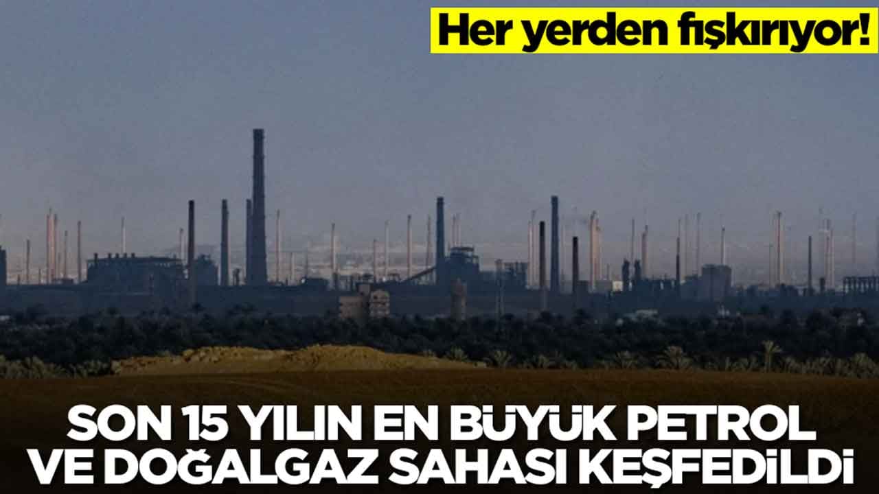 Çölün ortasında son 15 yılın en büyük doğalgaz ve petrol sahası keşfedildi: Her yerden fışkırıyor
