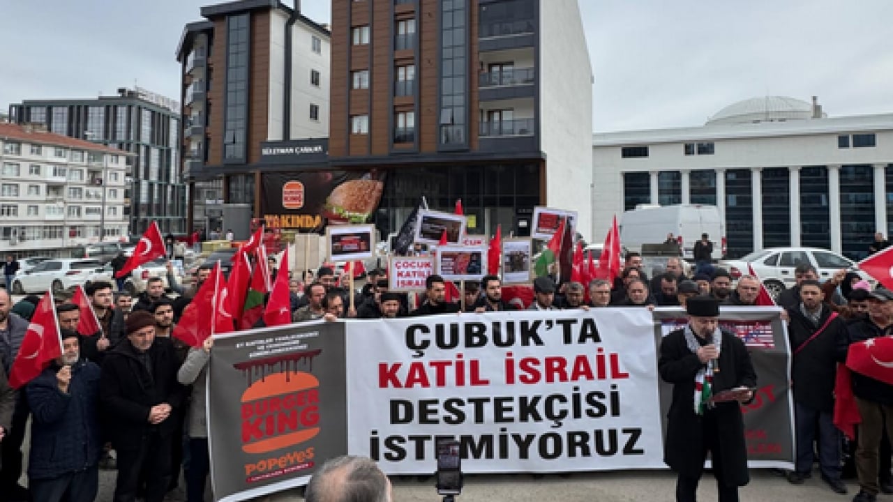 Foto - Çubuk'ta Siyonist İsrail destekçisi Burger King'e büyük tepki