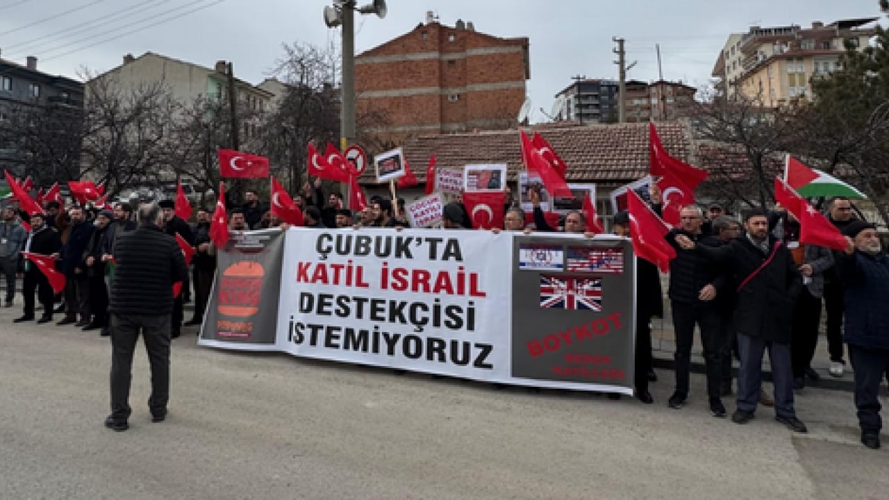 Foto - Çubuk'ta Siyonist İsrail destekçisi Burger King'e büyük tepki