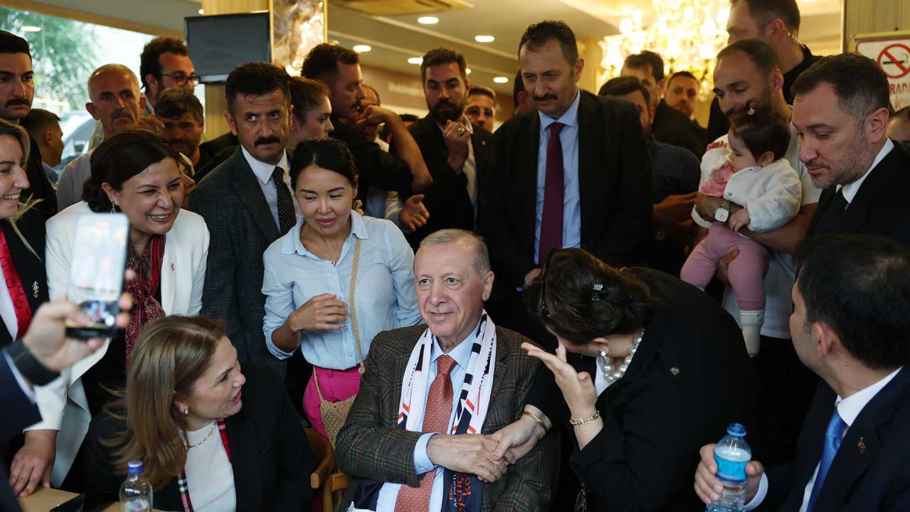 Foto - Cumhurbaşkanı Erdoğan'a Edirne'de sevgi seli