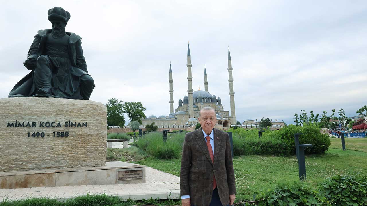 Foto - Cumhurbaşkanı Erdoğan'a Edirne'de sevgi seli