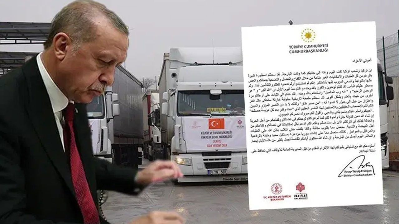 Foto - Cumhurbaşkanı Erdoğan'dan Suriyeli ihtiyaç sahiplerine mektup: Kıyamete kadar yanınızdayız!
