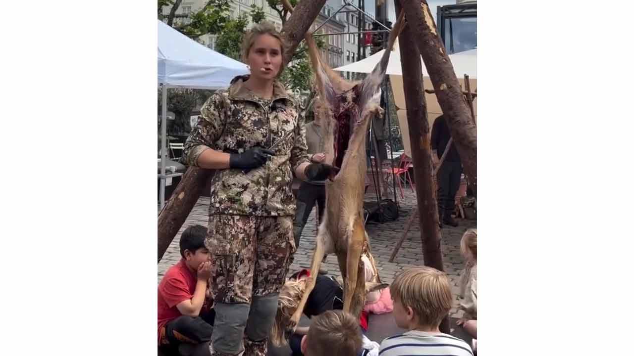 Foto - Danimarka’da, "hayvan böyle yüzülür"... Türkiye’de, "yapmayın çocuklar üzülür"
