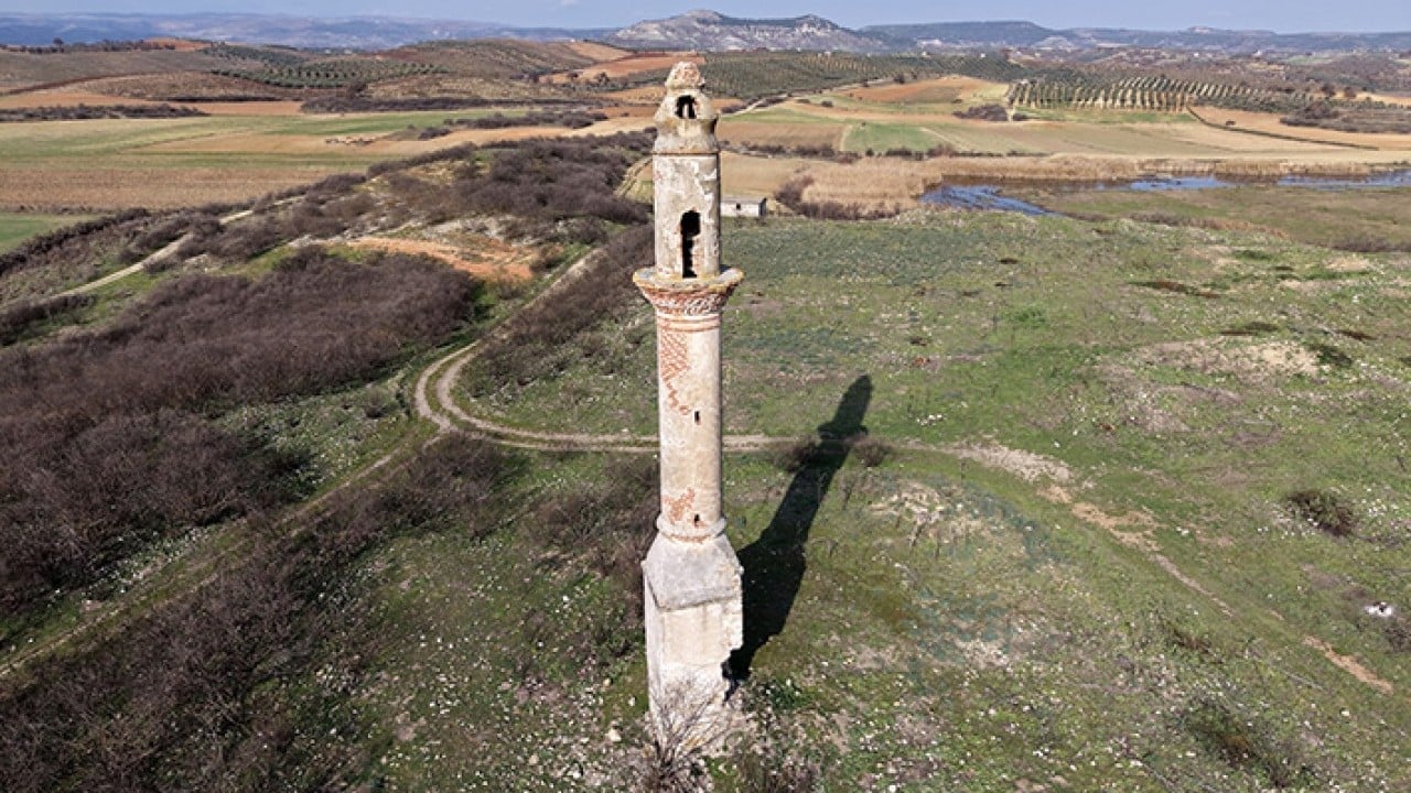 Foto - Demirköprü Barajı'nda suyun yerini yosun aldı!