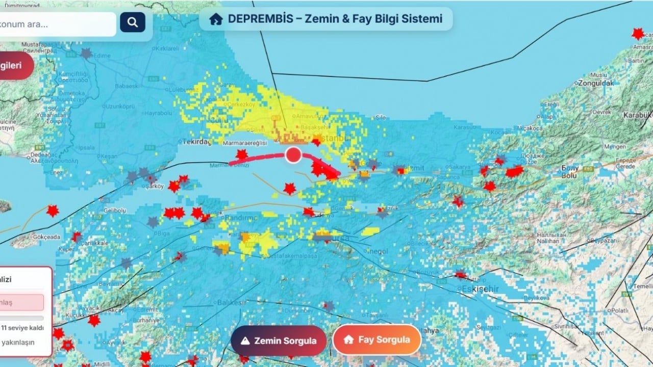 Foto - DepremBİS'in çok önemli yeni özelliği: Depremin etki alanlarını ve şiddetini gösteriyor