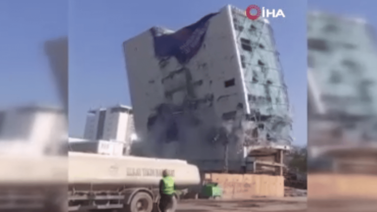 Foto - Depremin izleri siliniyor! Kahramanmaraş’ta hasarlı binalar tek tek yıkılıyor