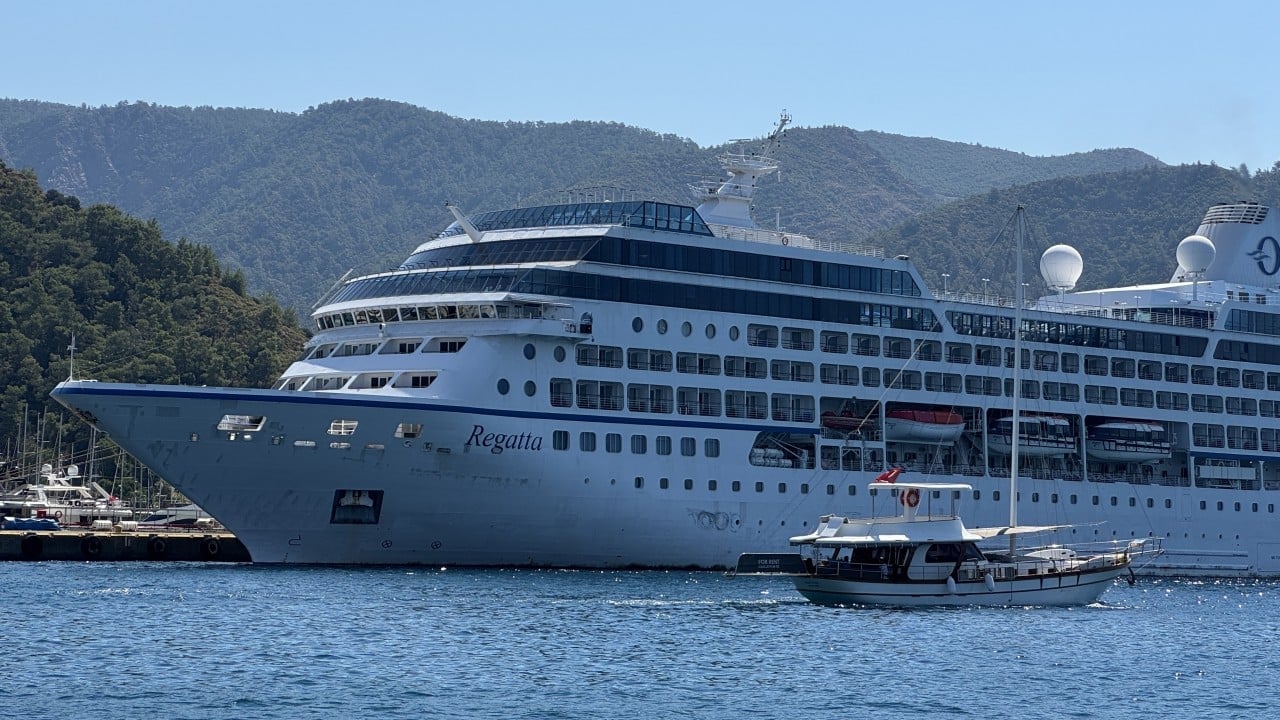 Foto - Dev gemi yüzlerce yolcusuyla Marmaris'te
