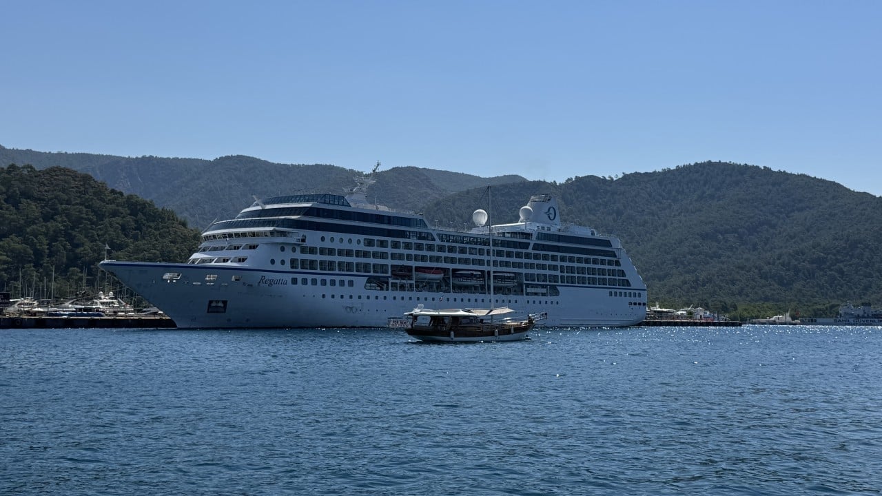 Foto - Dev gemi yüzlerce yolcusuyla Marmaris'te