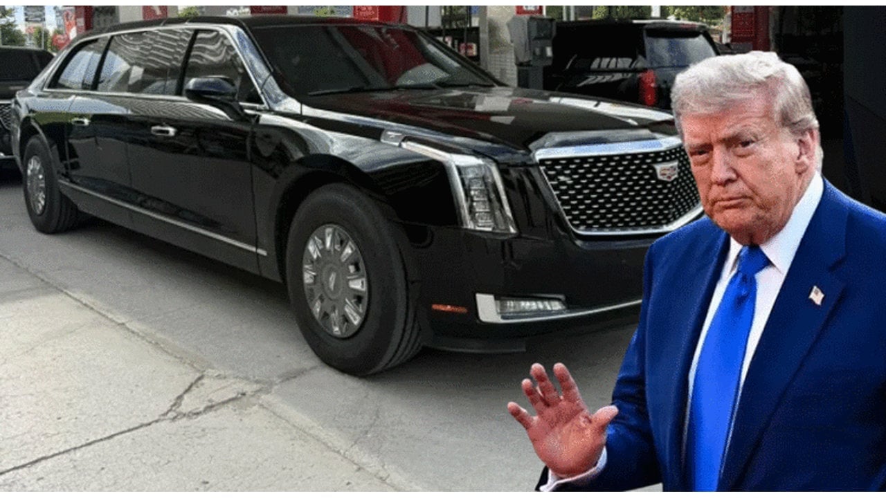 Foto - Devasa konvoy geldi! ABD Başkanı Trump’ın "canavar" araçları Ankara’da görüntülendi