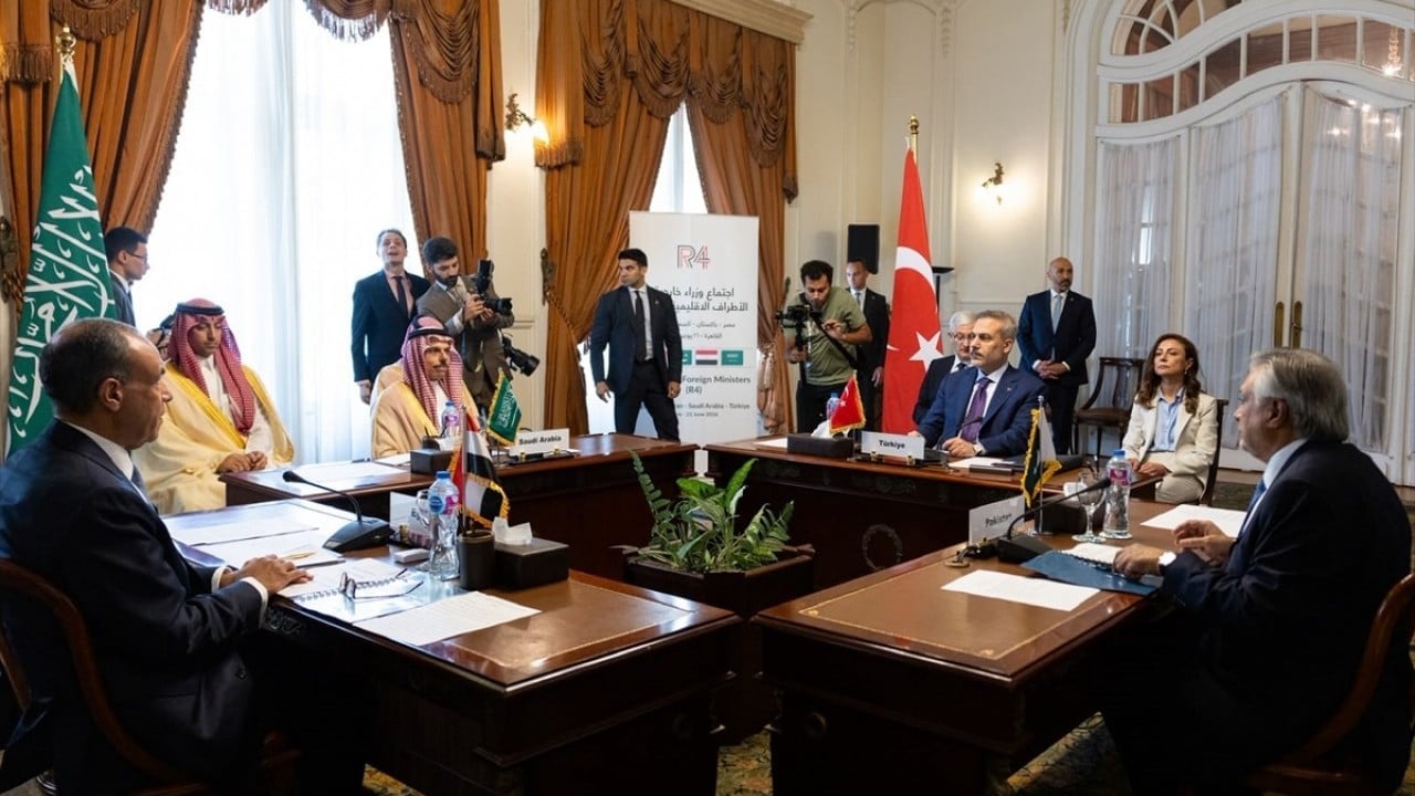 Foto - Dışişleri Bakanlarının Kahire Toplantısı başladı Mısır’da dörtlü zirve