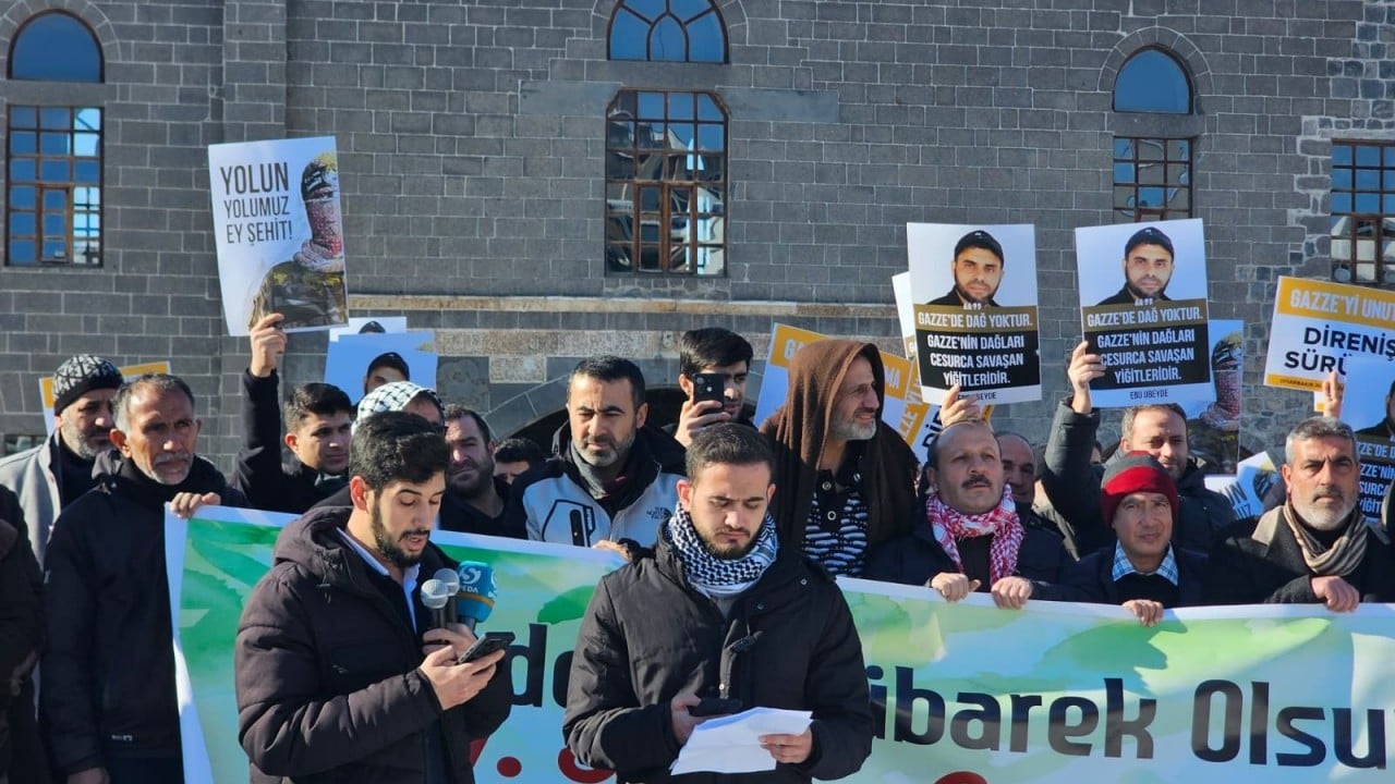 Foto - Diyarbakır'da Ebu Ubeyde için duygusal anma ve basın açıklaması