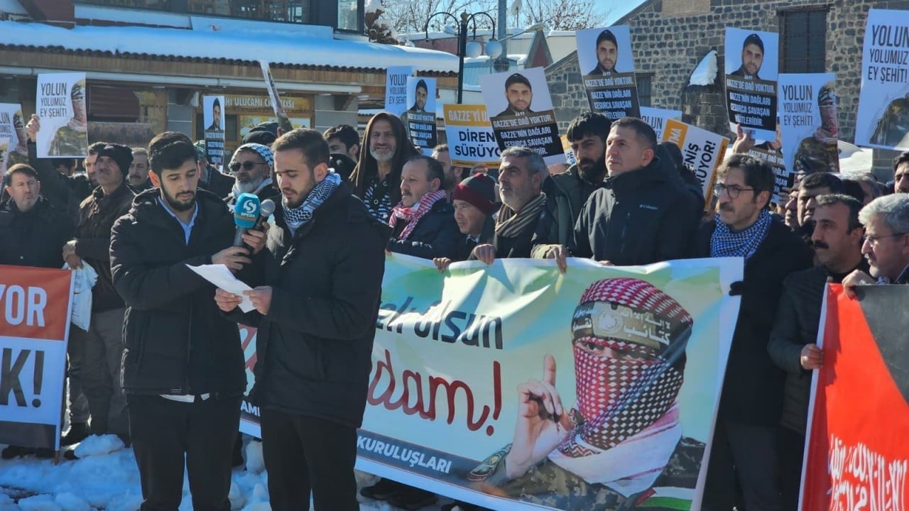 Foto - Diyarbakır'da Ebu Ubeyde için duygusal anma ve basın açıklaması