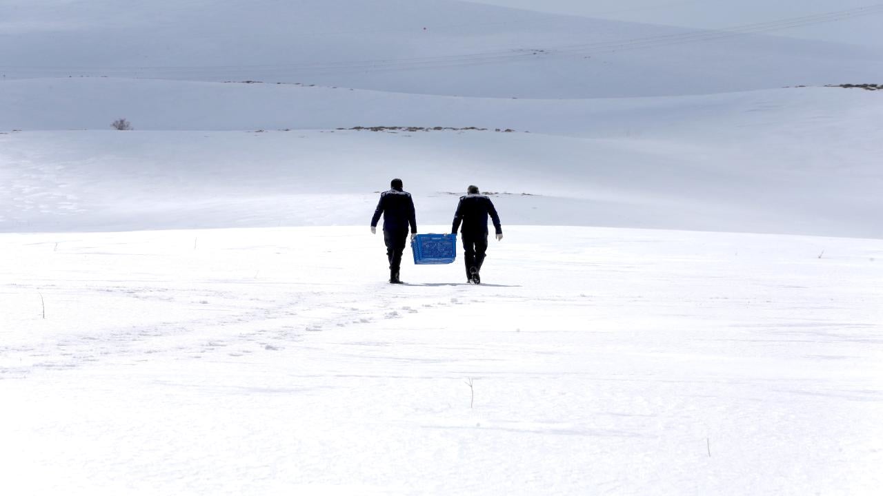 Foto - ‘Doğaya Şefkat Eli Projesi’ ile hem israfı önlüyorlar hem de yaban hayvanlarını besliyorlar
