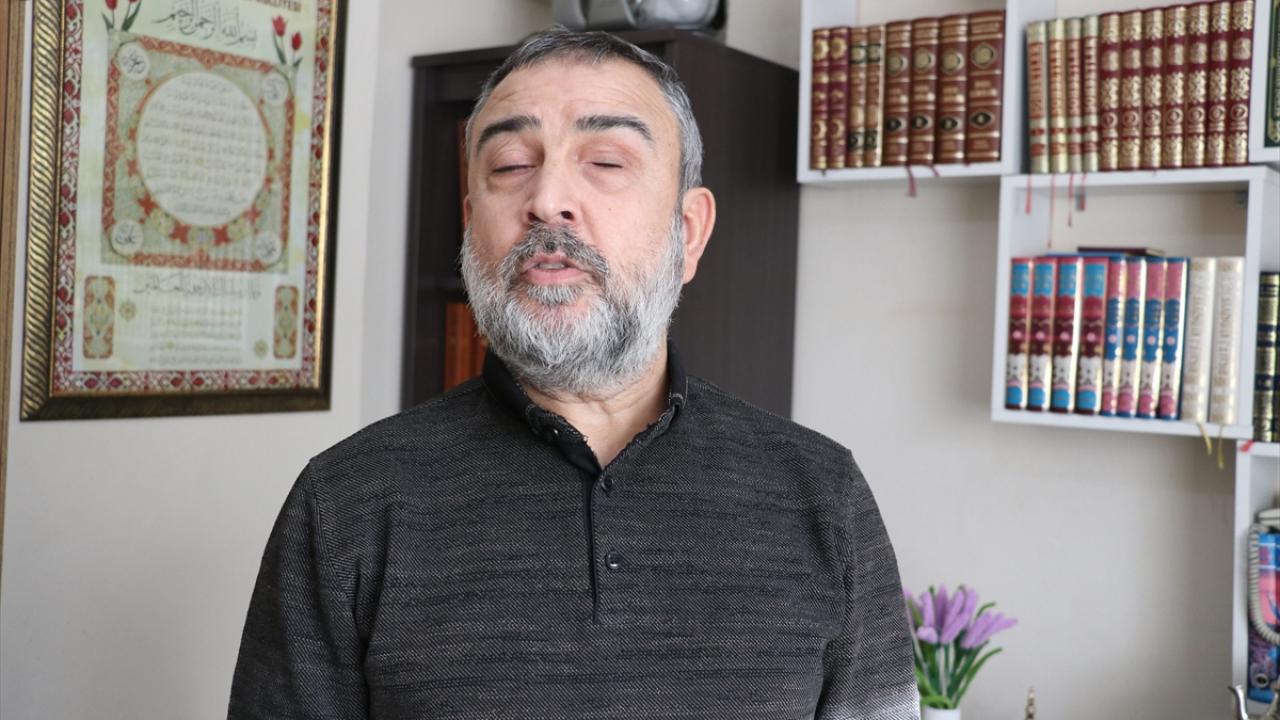 Foto - Doğuştan görme engelli Mahmut Terzi, Kur'an-ı Kerim'i işte böyle ezberledi